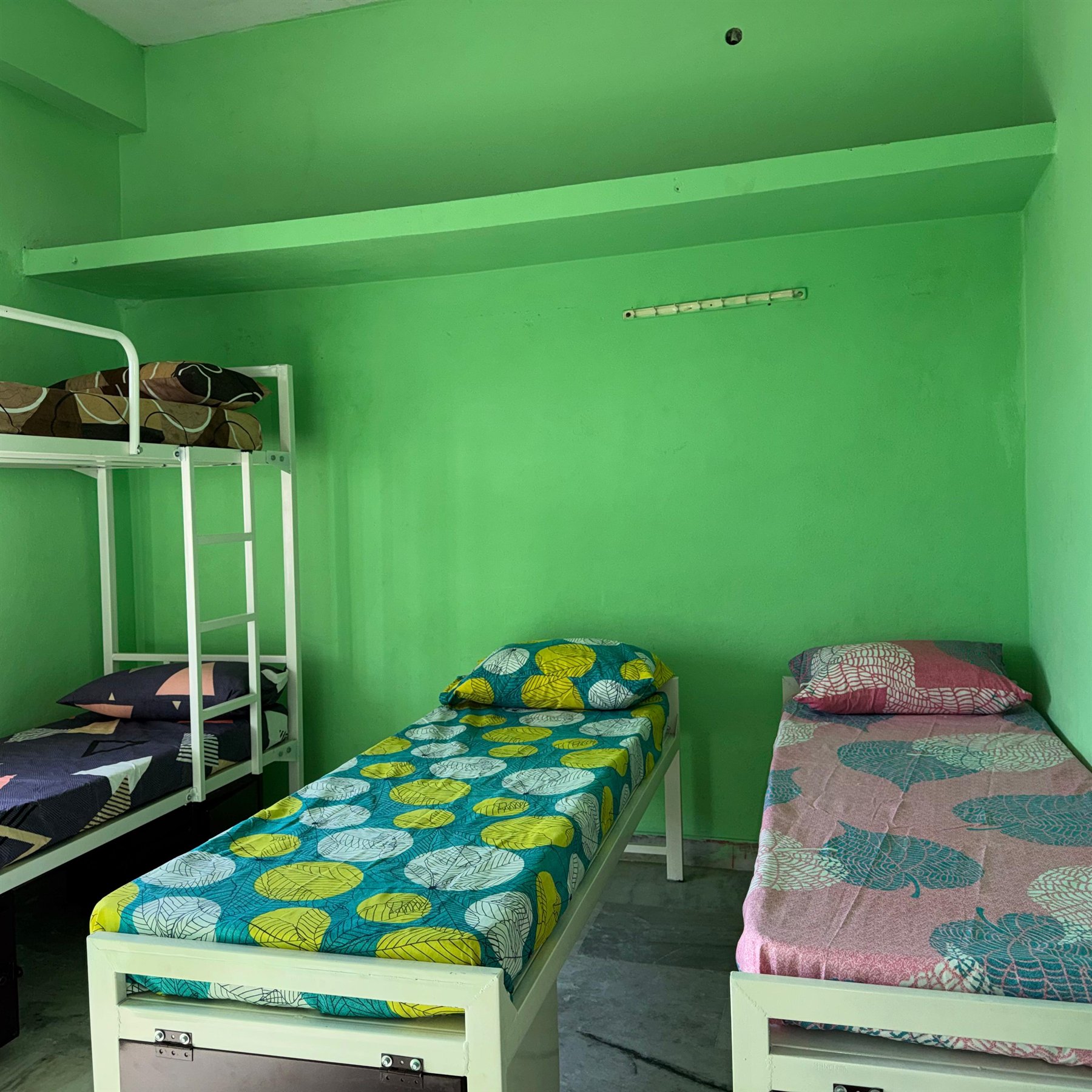 Boys hostel three bed sharing room